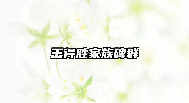 王得勝家族碑群