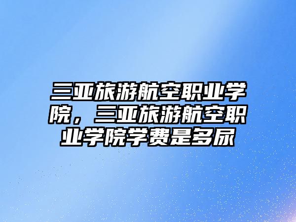 三亞旅游航空職業(yè)學院，三亞旅游航空職業(yè)學院學費是多尿