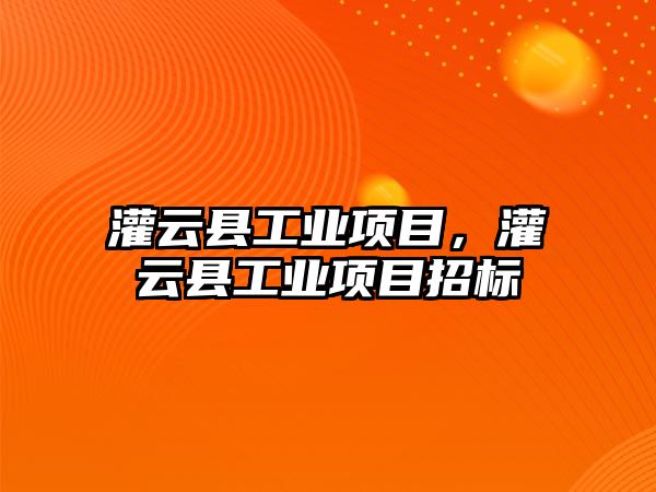 灌云縣工業項目，灌云縣工業項目招標