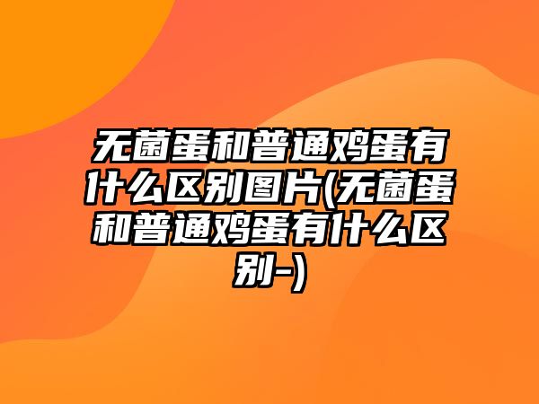 無菌蛋和普通雞蛋有什么區別圖片(無菌蛋和普通雞蛋有什么區別-)