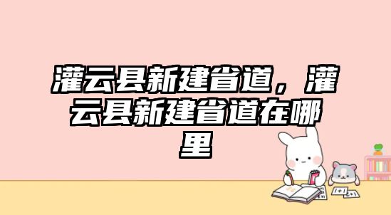 灌云縣新建省道，灌云縣新建省道在哪里